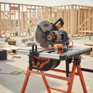 Illustration of a high-torque motor assembly designed for heavy-duty contractor cutting tasks.