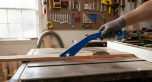 Best budget push stick featuring a secure hook design for narrow rips on a table saw.