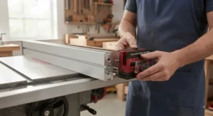 How to mount a fence micro adjuster for precision cuts onto a standard rip fence
