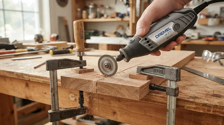 Precision milling setup featuring magnetic featherboard vs clamp on featherboard.