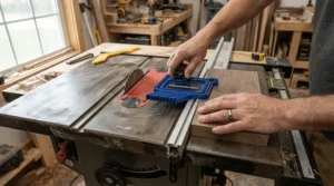 Setting up top rated featherboards for consistent rip cuts to achieve repeatable rip width on hardwood