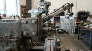 Robust metal framework of top rated blade guards for jobsite table saws built for harsh working environments.